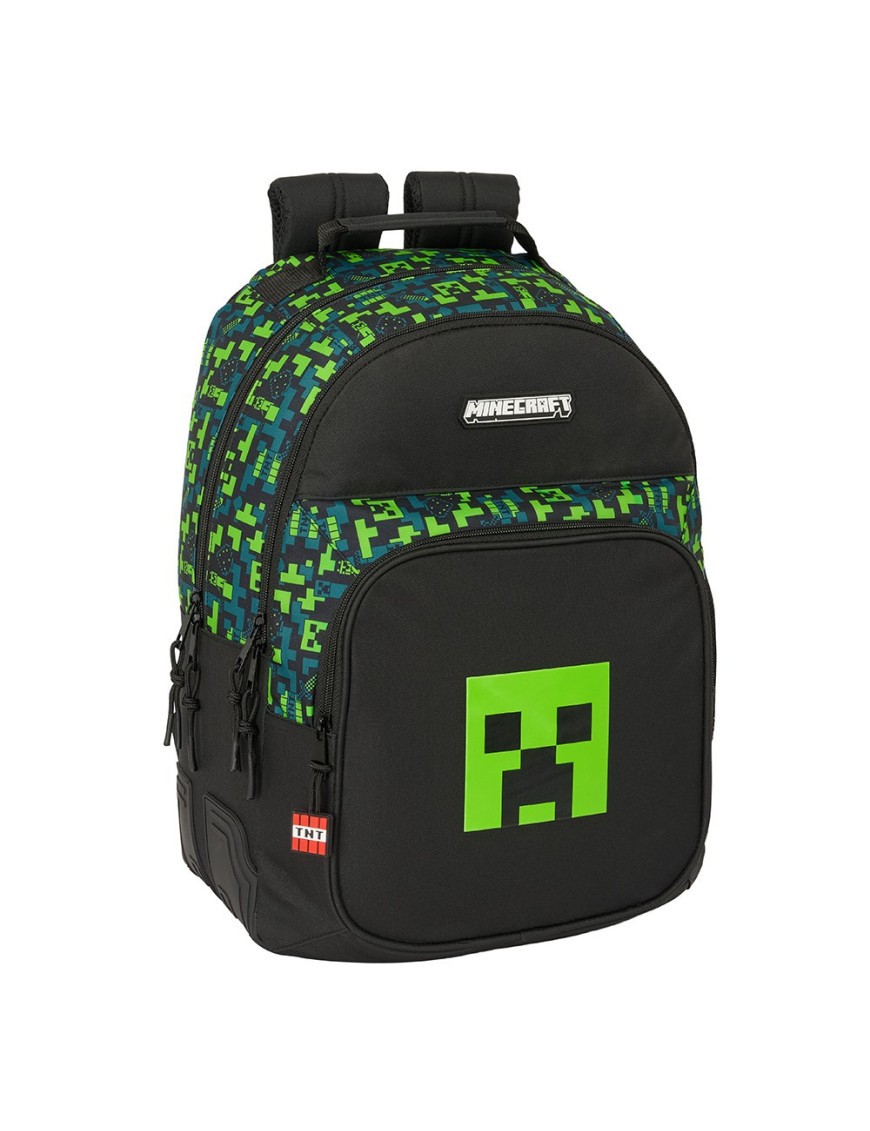 MOCHILA DOBLE ADAPTABLE CARRO MINECRAFT "TNT"