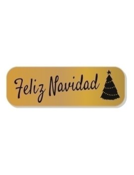 Etiquetas regalo r.250 feliz navidad oro