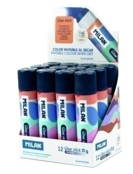Barra pegamento milan 21g azul exp.12