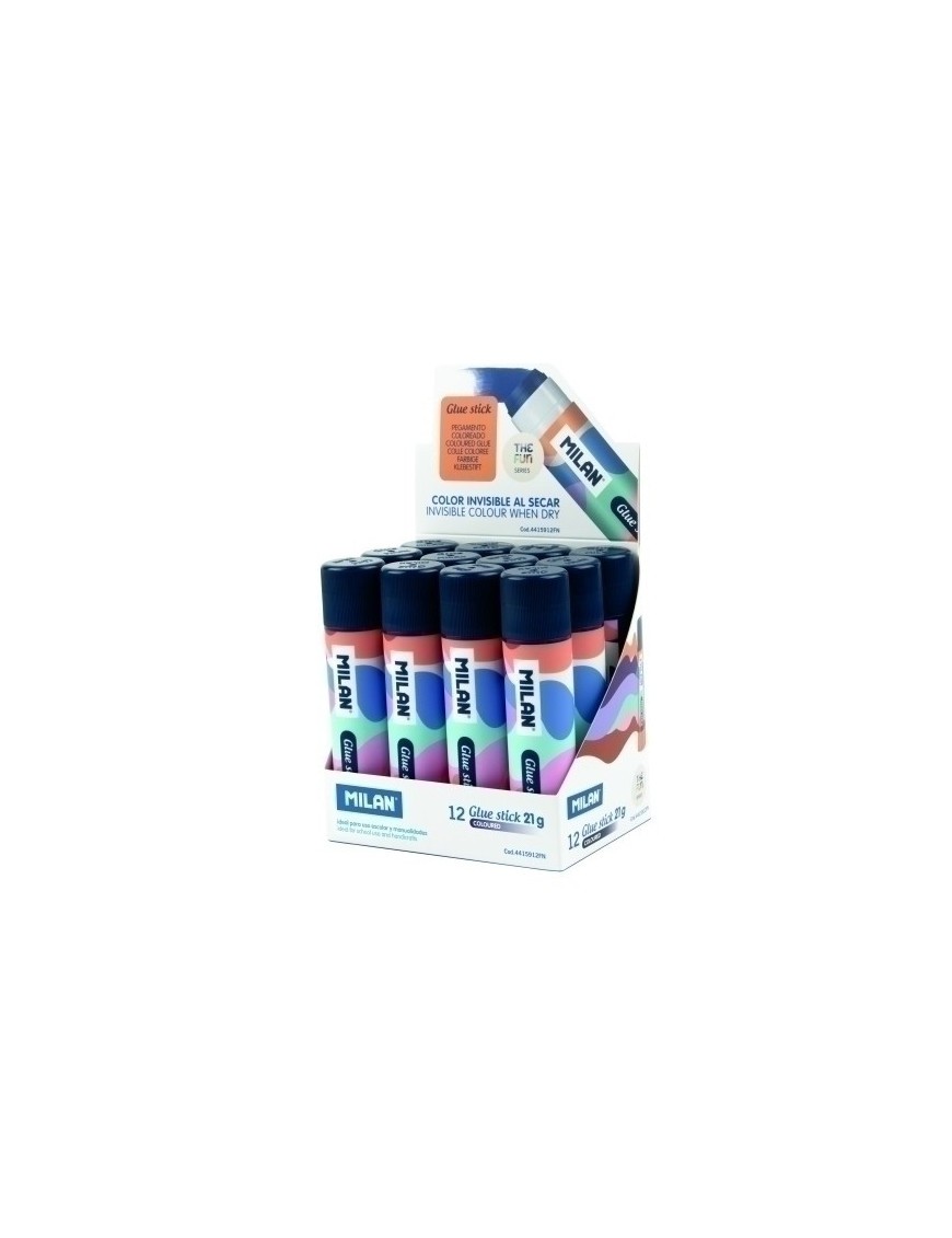 Barra pegamento milan 21g azul exp.12