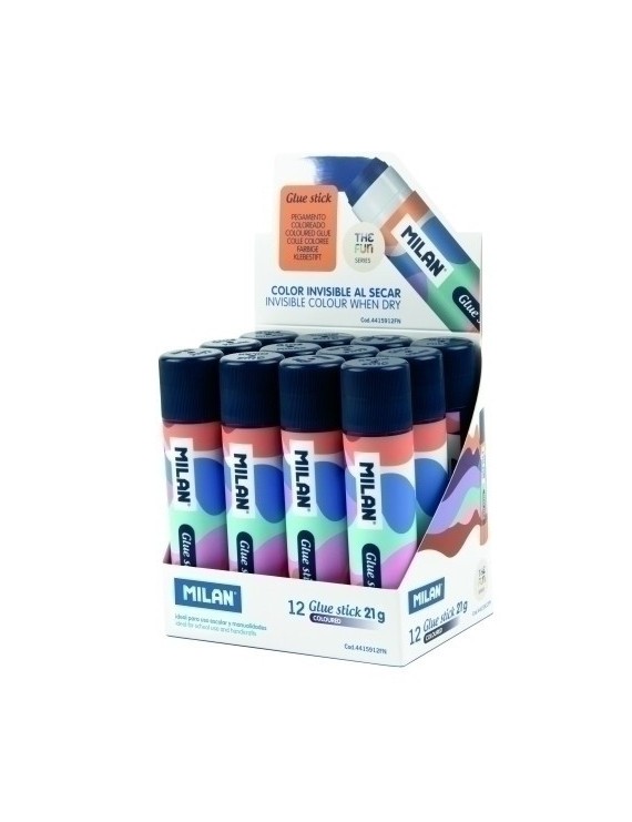 Barra pegamento milan 21g azul exp.12