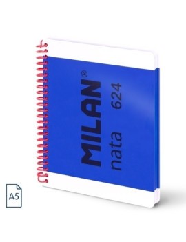 Bloc milan nata 624 a5 80h liso azul