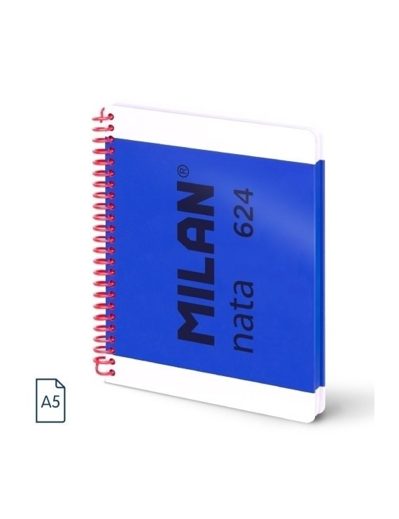 Bloc milan nata 624 a5 80h liso azul