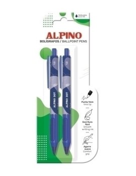 Boligrafo alpino dot unicolor azul b/2