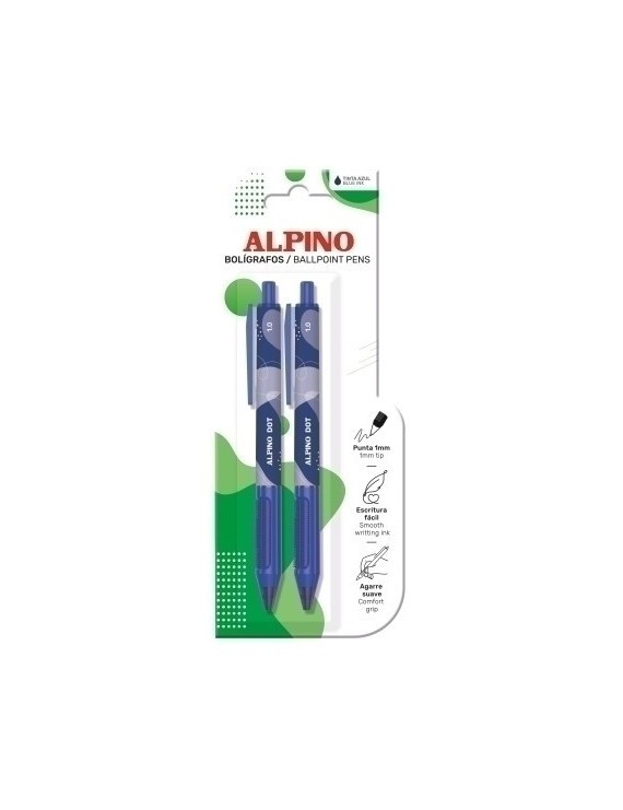 Boligrafo alpino dot unicolor azul b/2