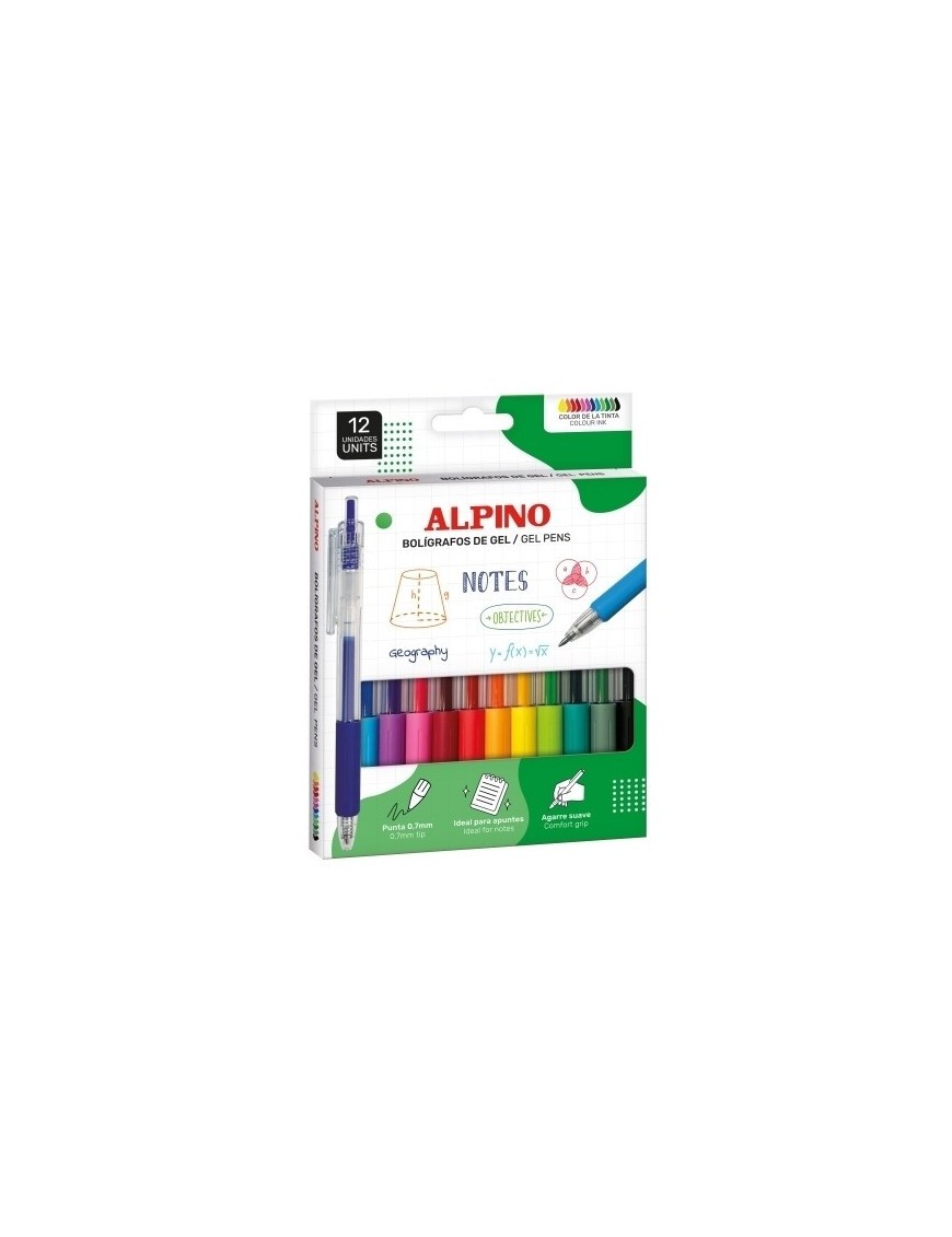 Boligrafo alpino rainbow line gel e/12