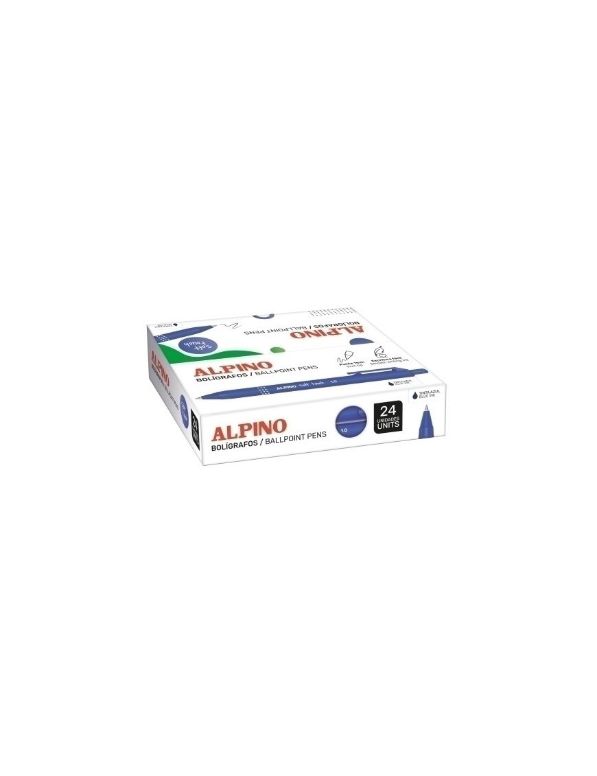 Boligrafo alpino soft touch unicolor c/24