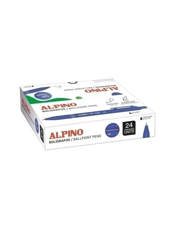 Boligrafo alpino soft touch unicolor c/24