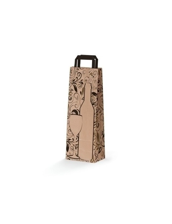 Bolsa papel tv kraft 14x9 diseño p/25