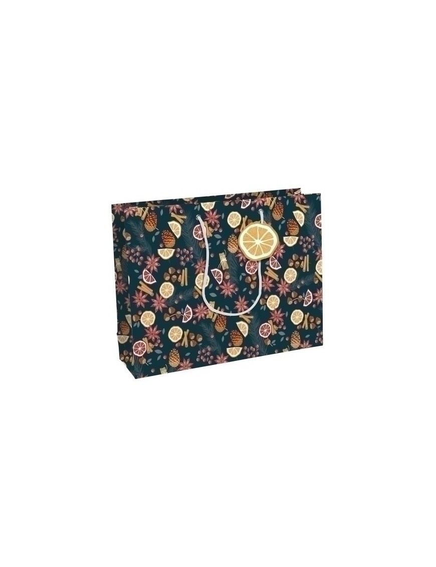 Bolsa papel kraft  37x27 citricos p/6