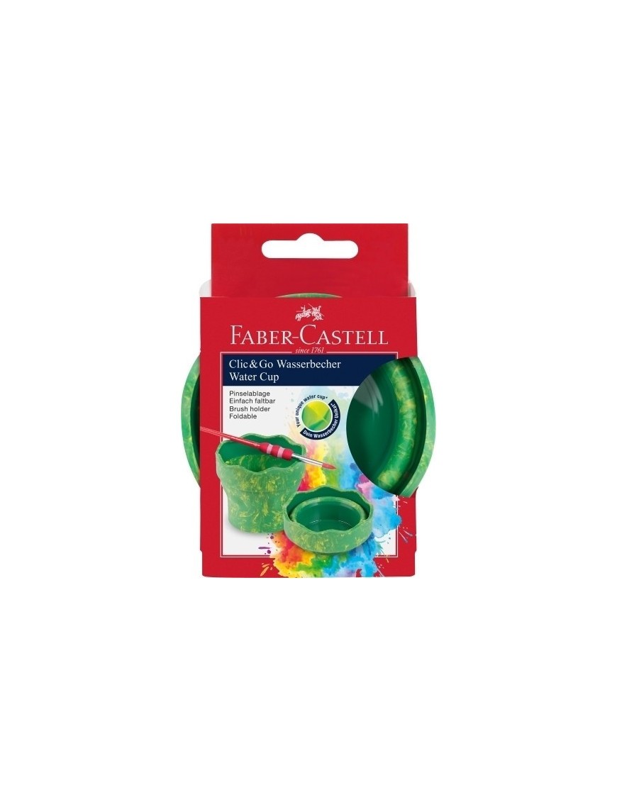 Bote faber antivuelco clic&go verde
