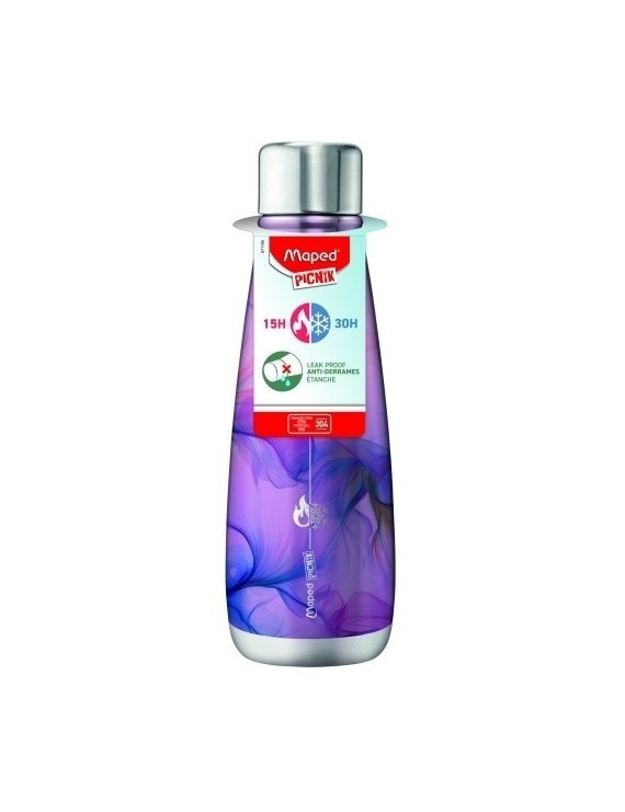 Botella maped picnik 500ml inox. seda