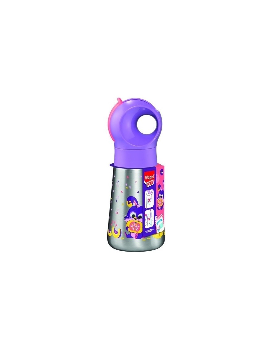 Botella maped miniiz 350ml inox.conejo