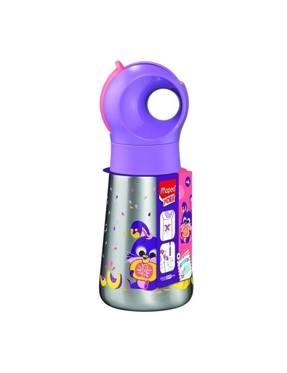 Botella maped miniiz 350ml inox.conejo