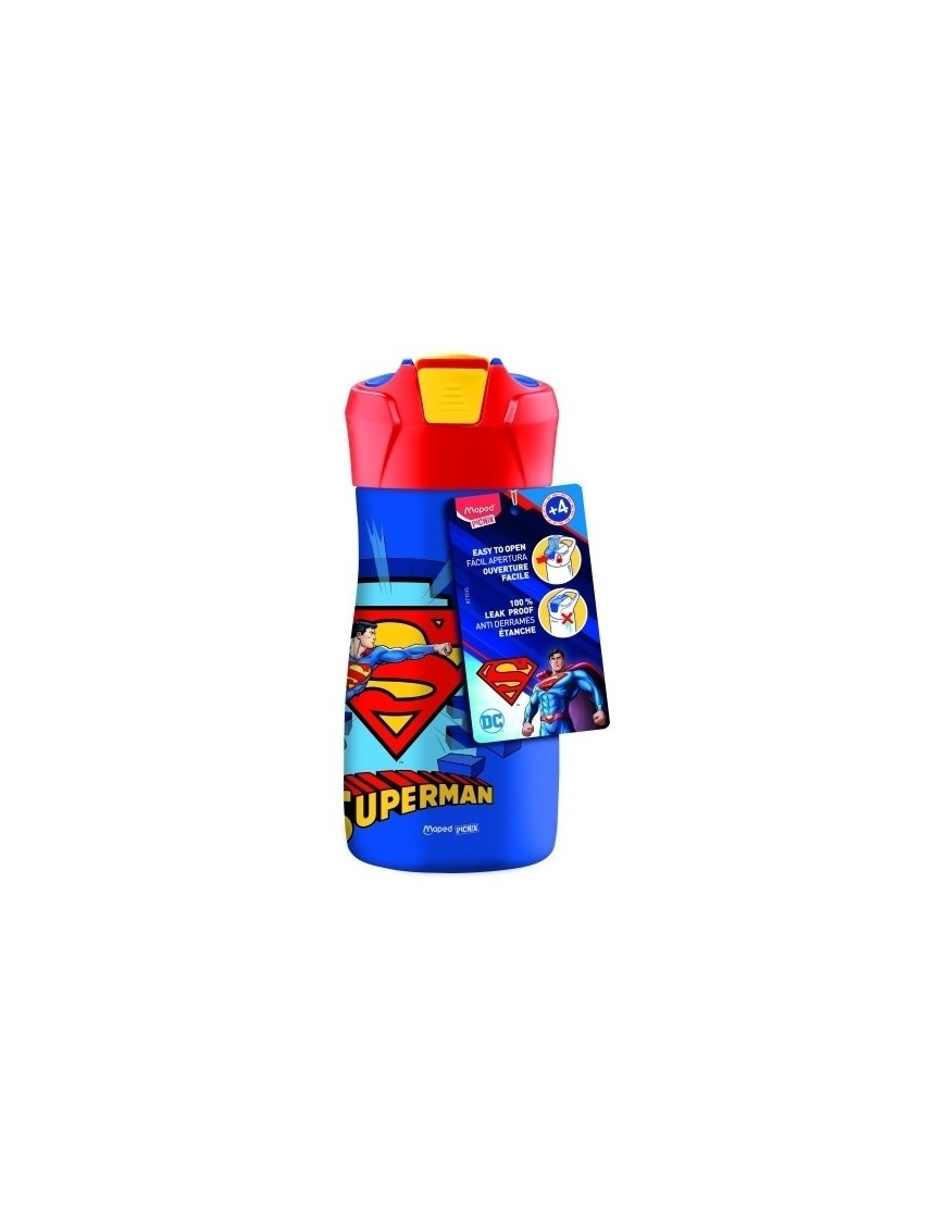 Botella maped superman 430ml inox.