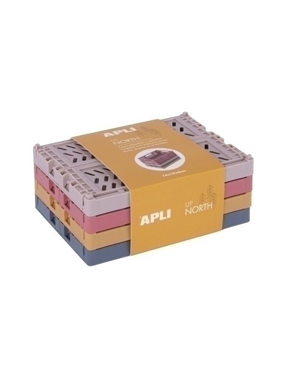 Caja almacenamiento apli pack 4 surt.
