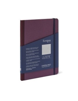 Cuaderno fabriano eq plus a5 80h liso vino