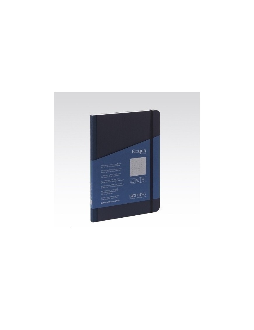 Cuaderno fabriano eq plus a5 80h dots azul