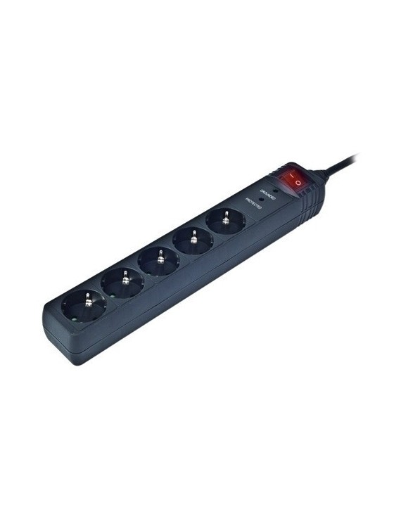 Enchufe protector gembird 5 sal.(regleta