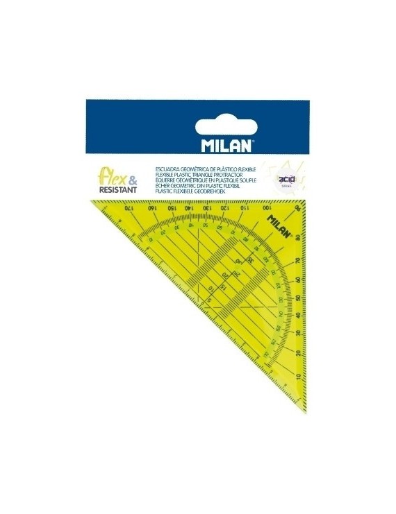 Escuadra geometrica milan 14 cms