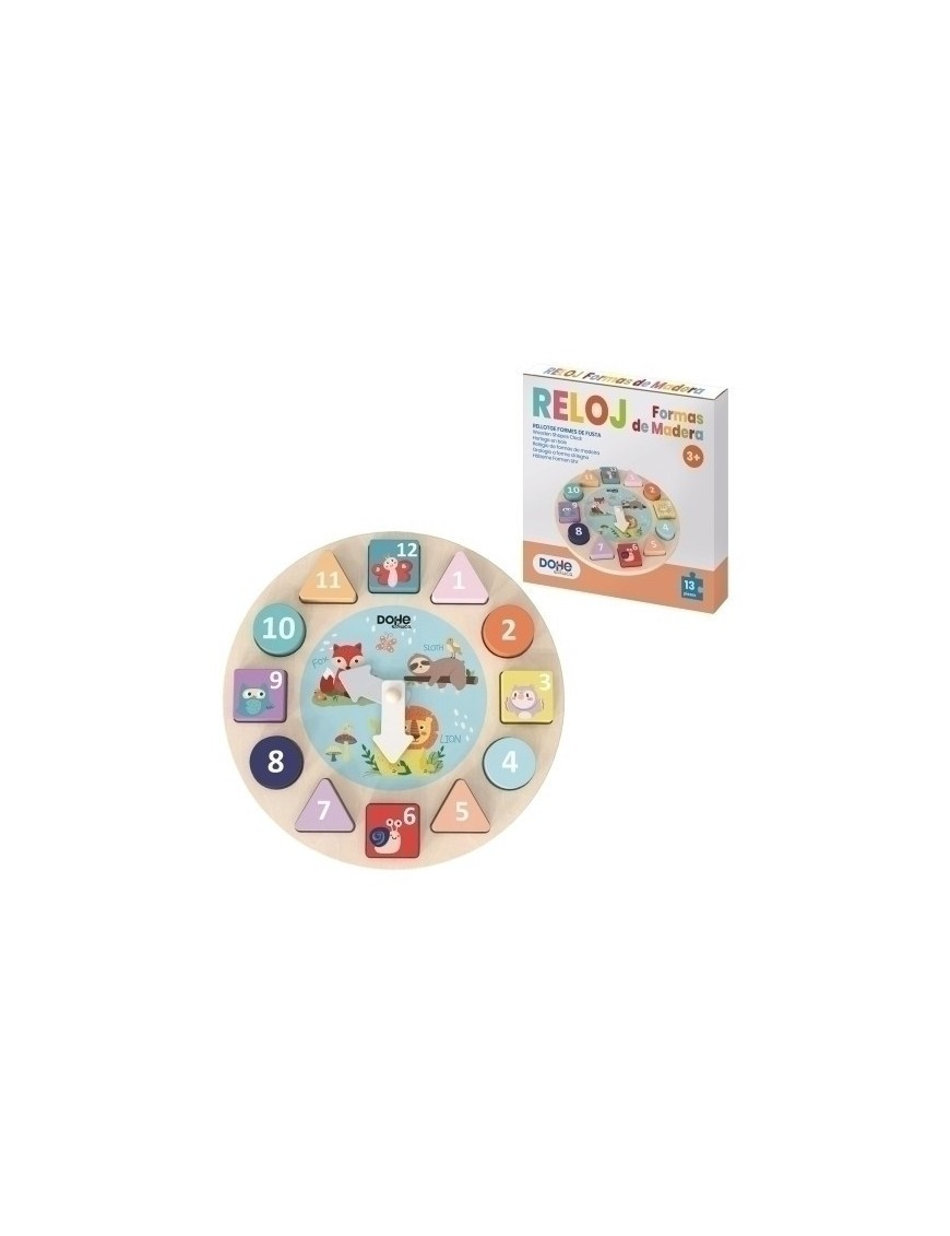 Juego dohe reloj formas ensartables