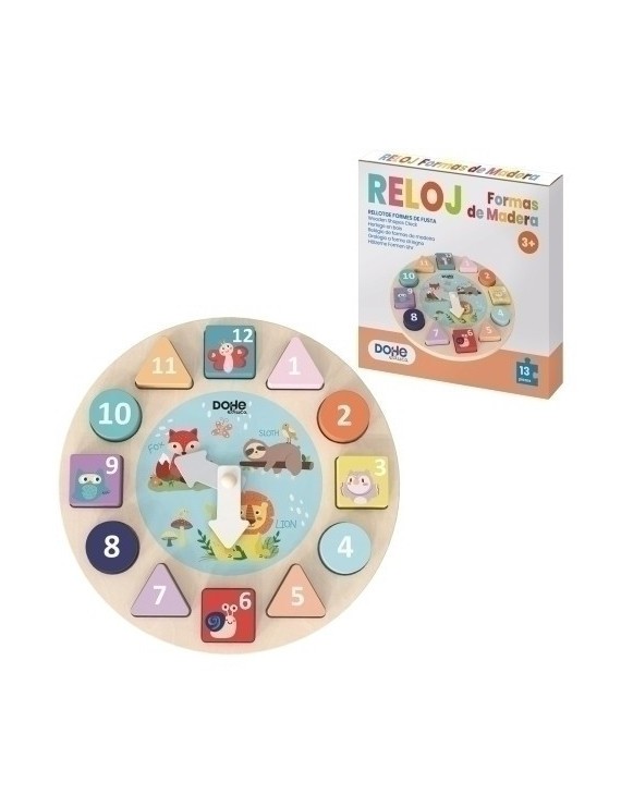 Juego dohe reloj formas ensartables