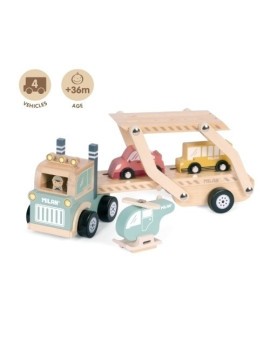 Juego ed.milan madera 4 vehiculos