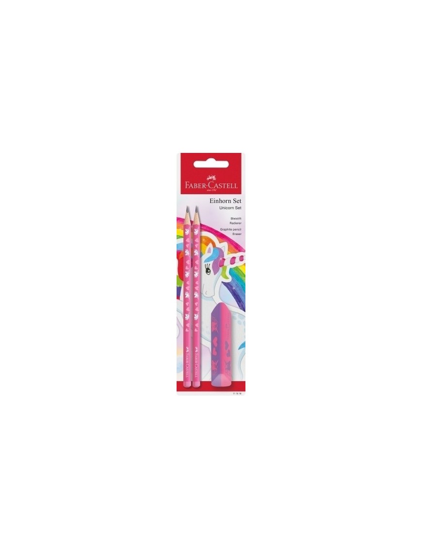 Lapiz faber castell hb unicornio bl.2