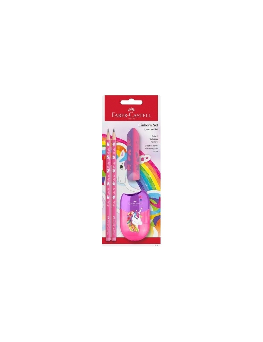 Lapiz faber castell hb unicornio bl.2