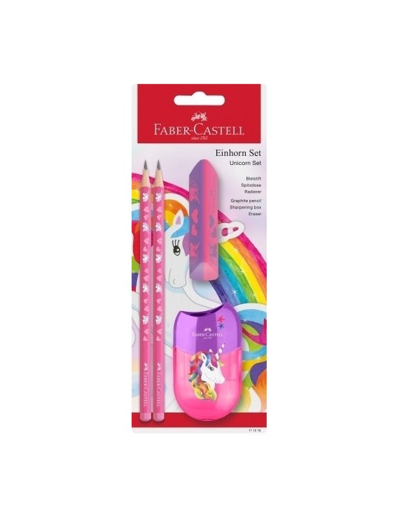 Lapiz faber castell hb unicornio bl.2