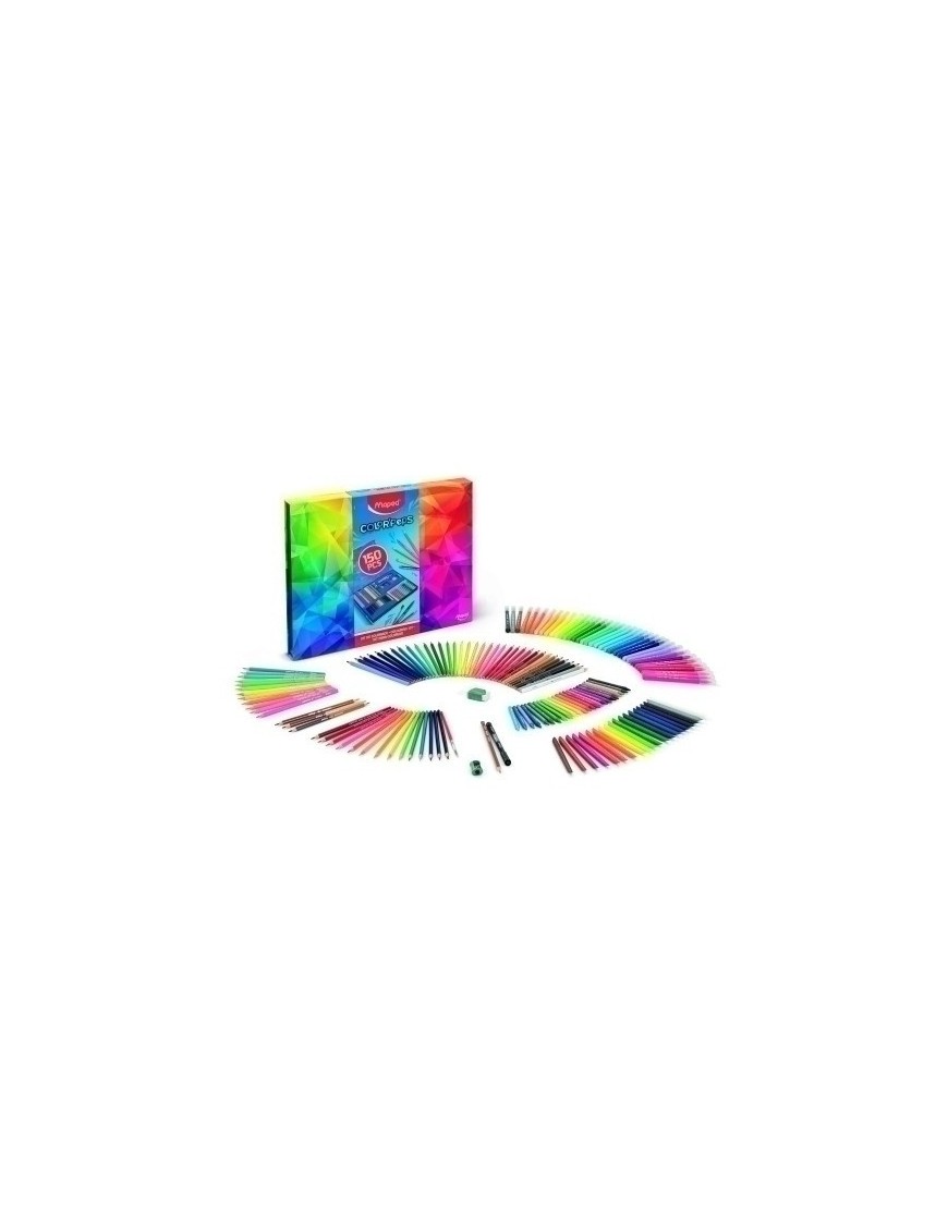 Maletin maped coloring 150 piezas