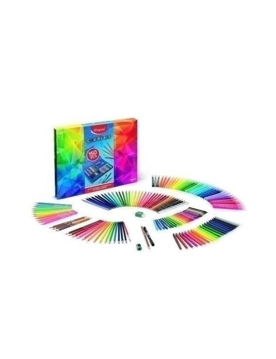 Maletin maped coloring 150 piezas