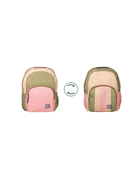 Mochila oxford color block revers. mod.1