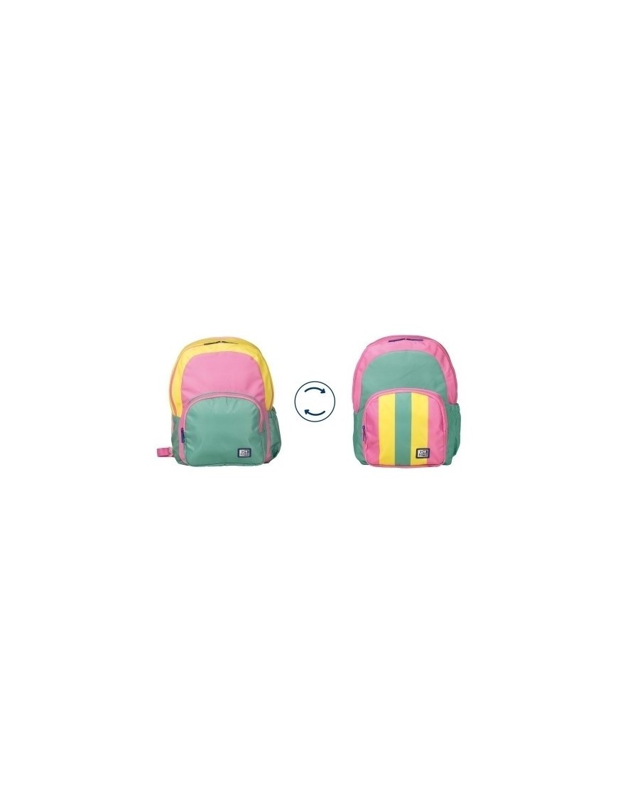 Mochila oxford color block revers. mod.2
