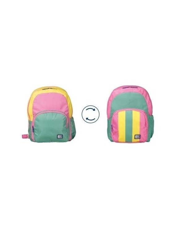 Mochila oxford color block revers. mod.2
