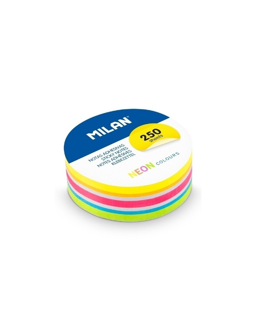 Notas adhesivas milan 250h ø 67 neon