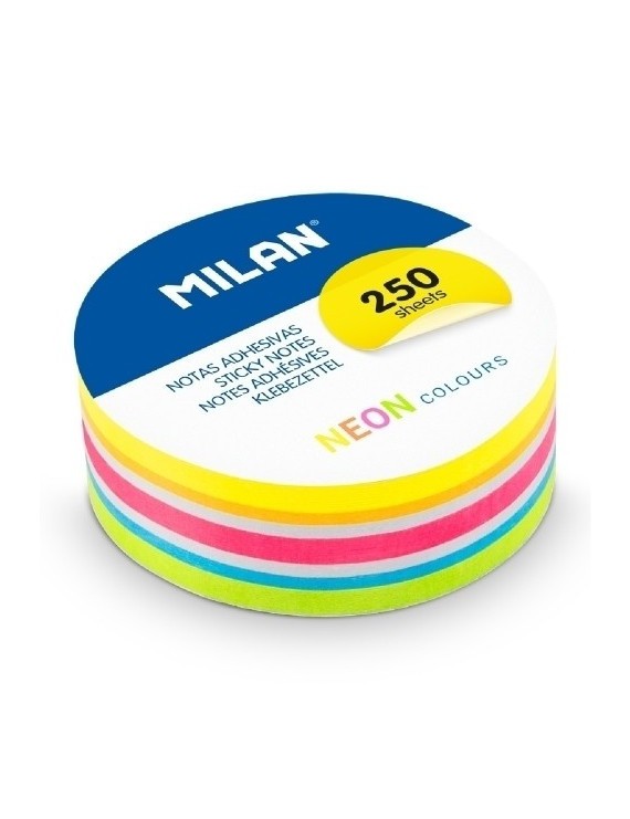 Notas adhesivas milan 250h ø 67 neon