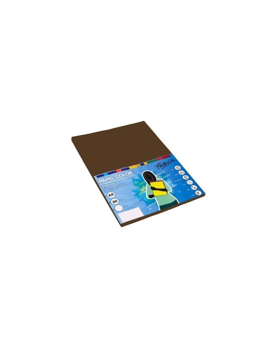 Papel color fabrisa a4 80g 100h marron