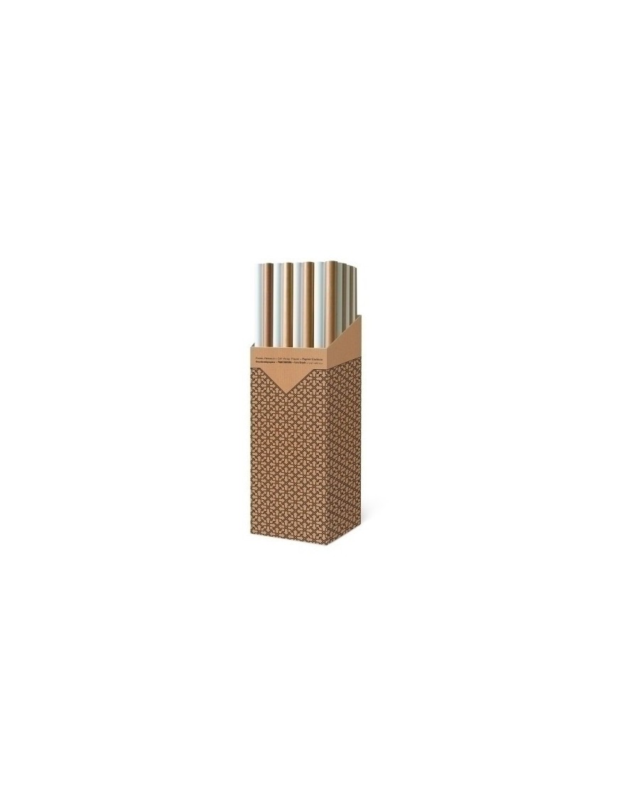 Papel regalo rl.tv 1x2 kraft /blanco (40