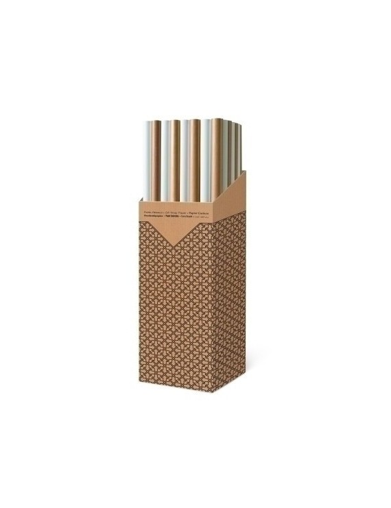 Papel regalo rl.tv 1x2 kraft /blanco (40