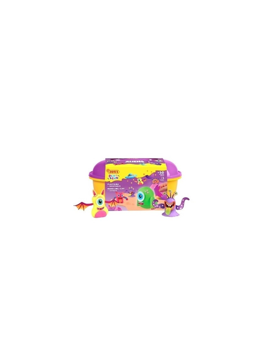 Plastilina jovi play&fun cofre aliens