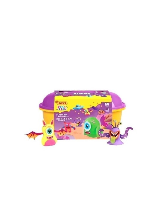 Plastilina jovi play&fun cofre aliens