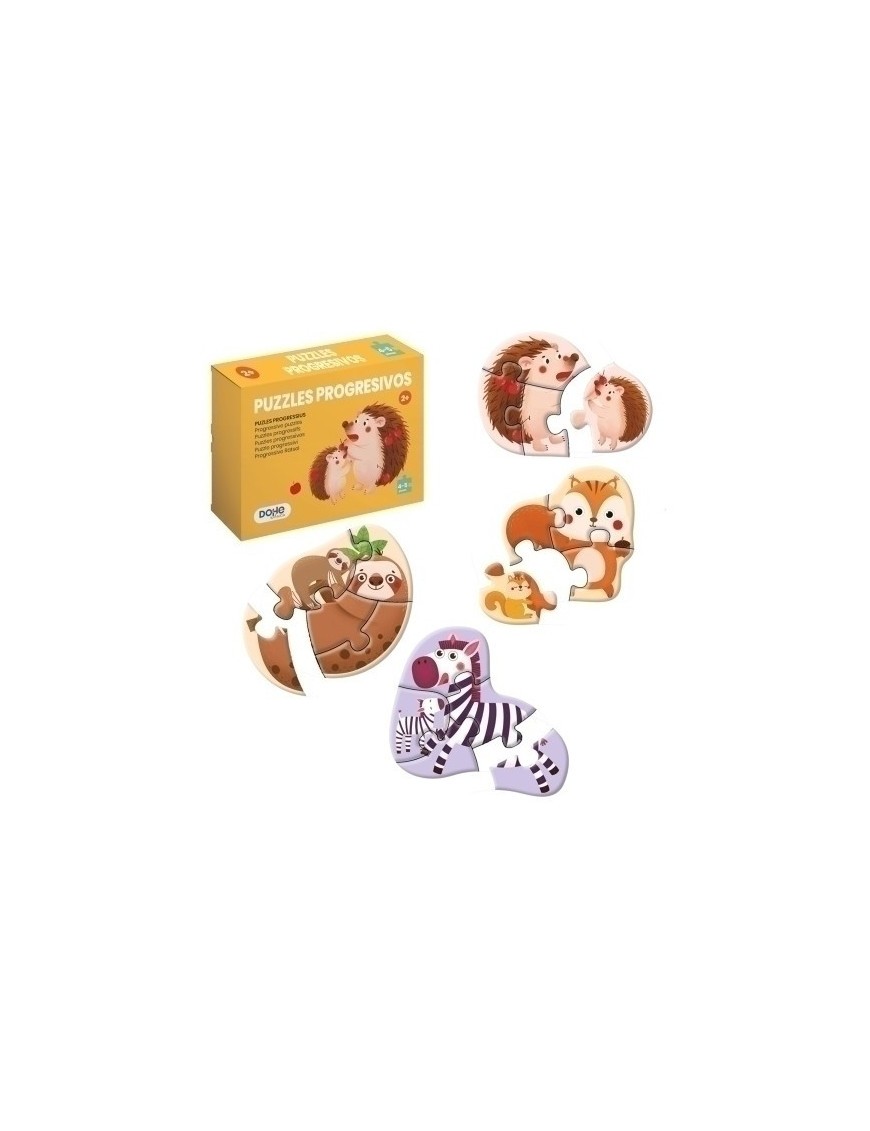 Puzle dohe prog. 4-5 piezas animales