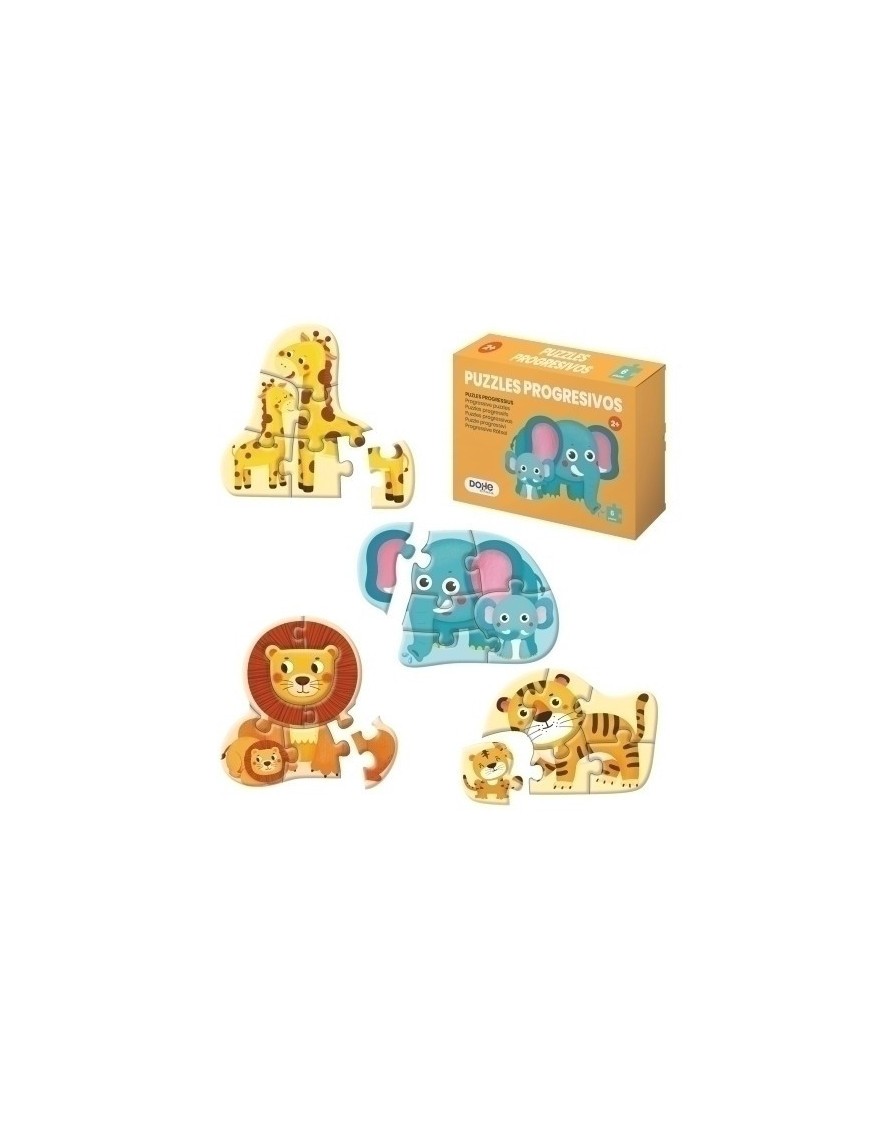Puzle dohe prog. 6 piezas animales