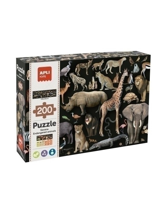 Puzzle educativo apli sabana 200pz.