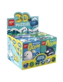 Puzzle educativo apli 3d oceano e/6