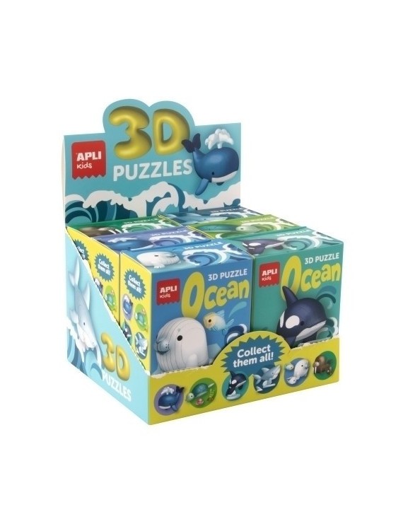 Puzzle educativo apli 3d oceano e/6