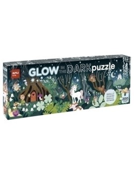 Puzzle apli glow in the dark bosque 200p