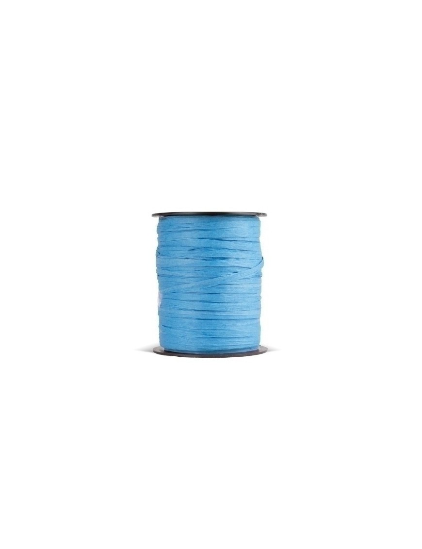 Cinta regalo rafia r.100 m.3,5 mm azul
