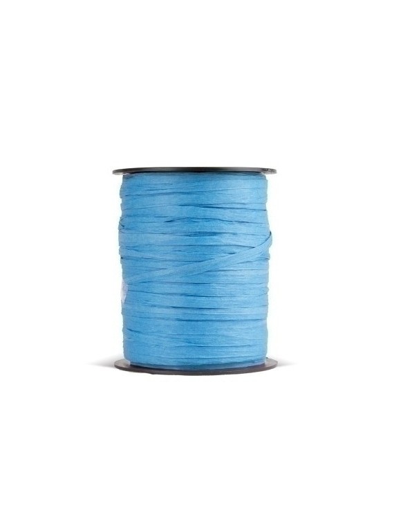 Cinta regalo rafia r.100 m.3,5 mm azul